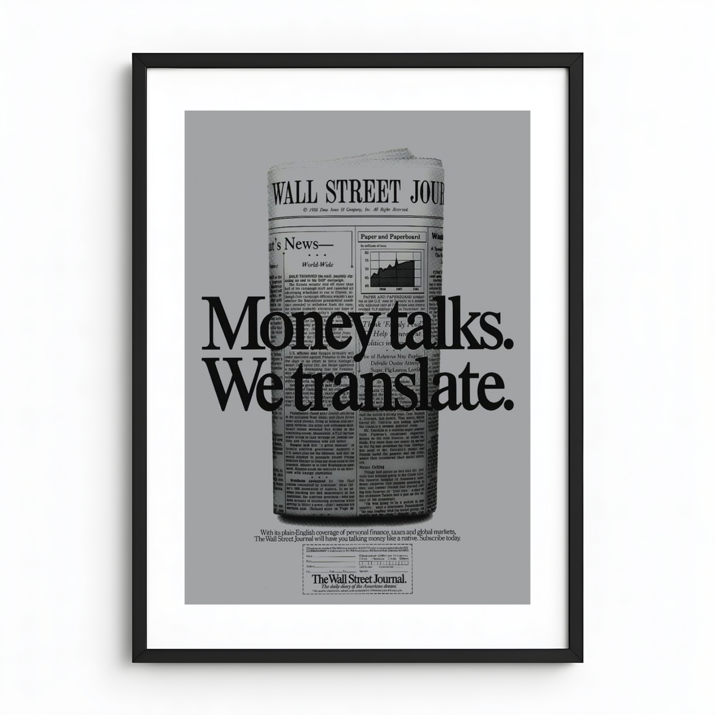 Money talks we translate