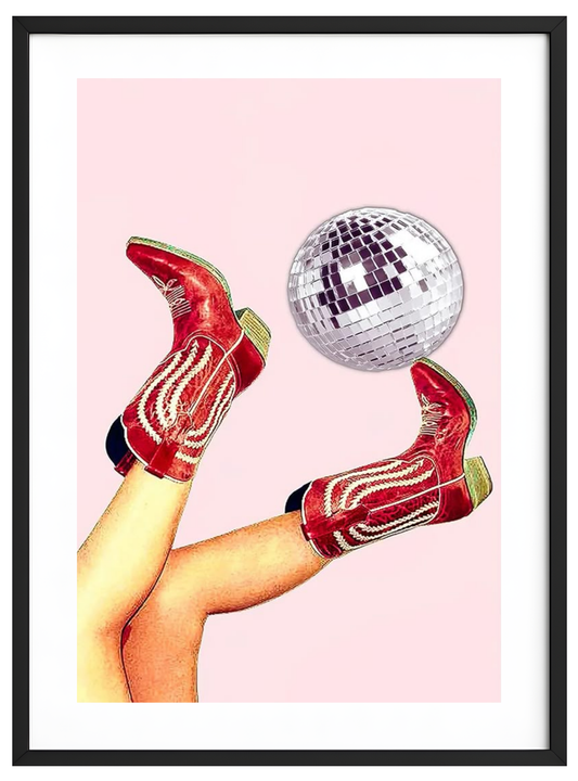 Disco Kuhstiefel rot