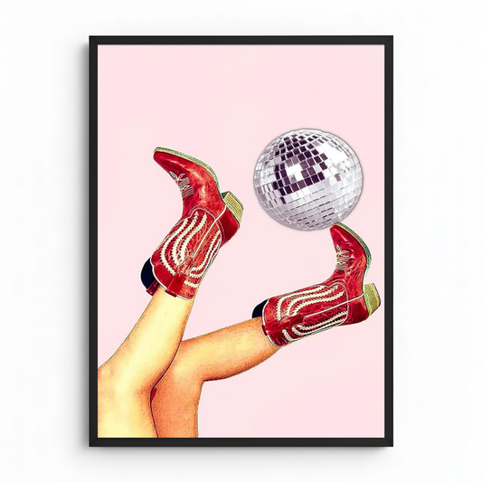 Disco Kuhstiefel rot